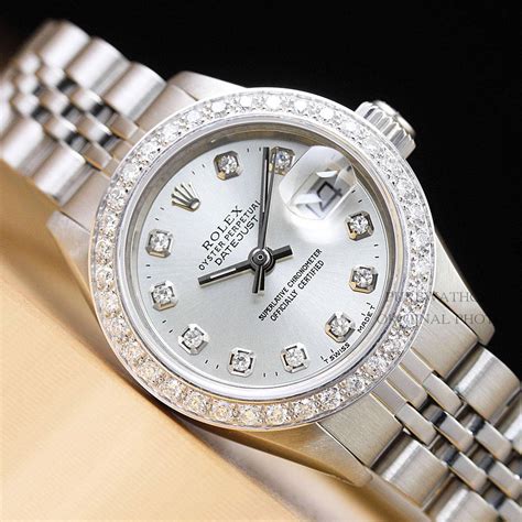 women's rolex silver